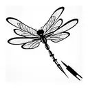 dragonfly tattoo design idea