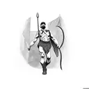 man in the arena speech tattoo design idea