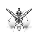 man in the arena speech tattoo design idea