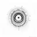 God's eye tattoo design idea