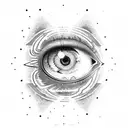 God's eye tattoo design idea