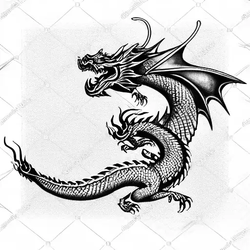 Dragon tattoo design idea