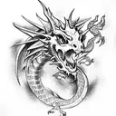 Dragon tattoo design idea