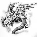 Dragon tattoo design idea
