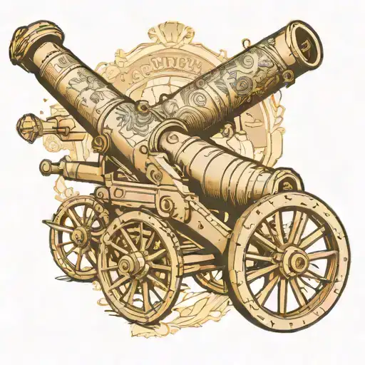 arsenal fc cannon with cyprus maps together tattoo design idea