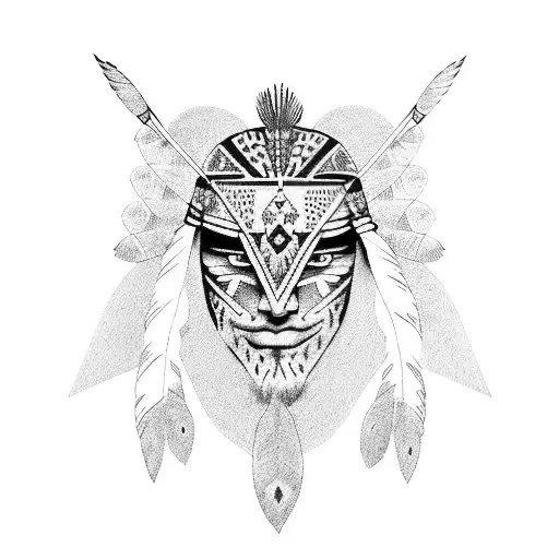 native American tattoo design idea