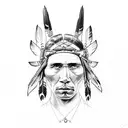 native American tattoo design idea