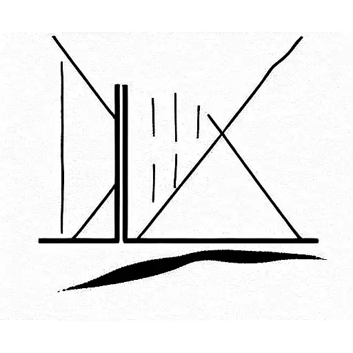 Beach Volleyball Court tattoo design idea