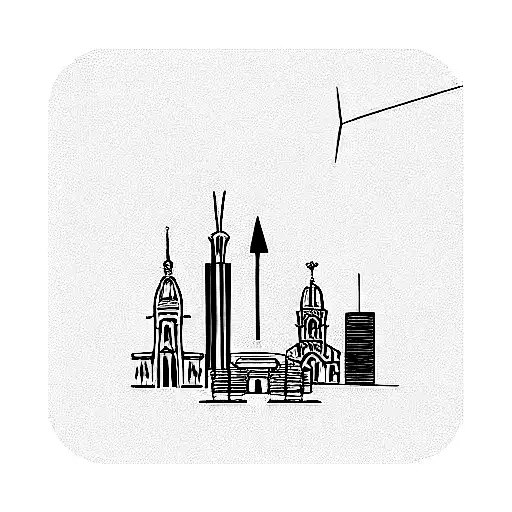 Milan Italy travel  tattoo design idea