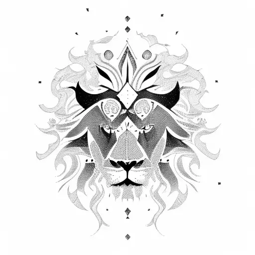 Lion eagle tattoo design idea