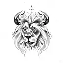 Lion eagle tattoo design idea