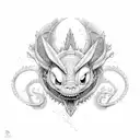 Stitch as dragons tattoo design idea