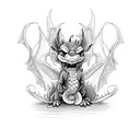 Stitch as dragons tattoo design idea