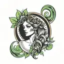 virgo zodiac sign tattoo design idea