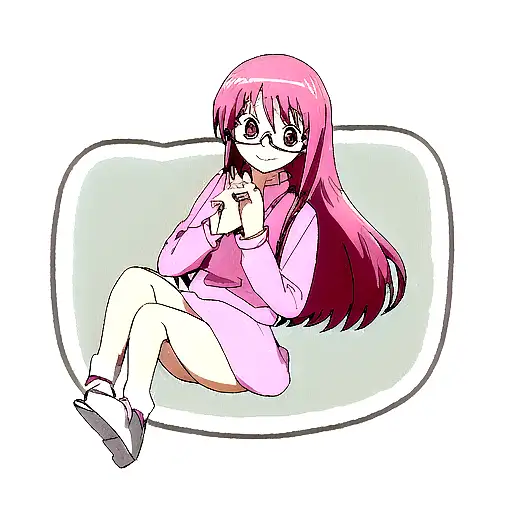 smiling 2 years girl with pink heart shaoe glasses  tattoo design idea