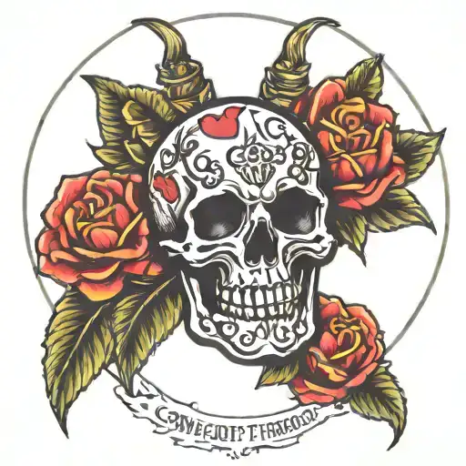"Conquer through Honor, Gorgive through Respect" tattoo design idea