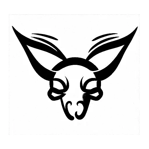 Xanax bar with devil horns tattoo design idea