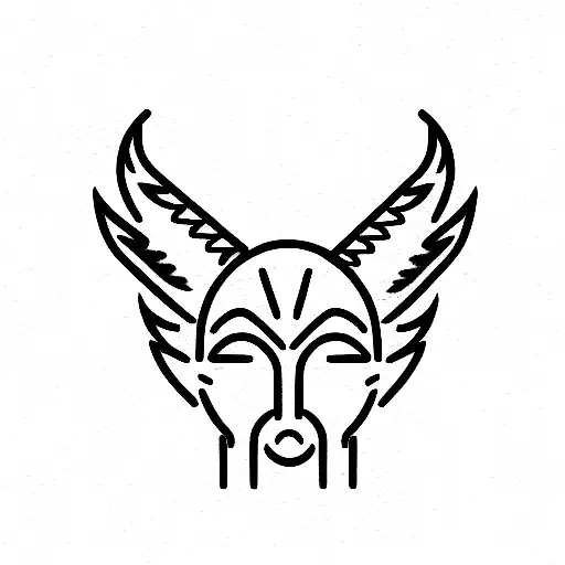 Xanax Bar with devil horns tattoo design idea