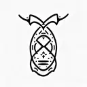 Xanax Bar with devil horns tattoo design idea