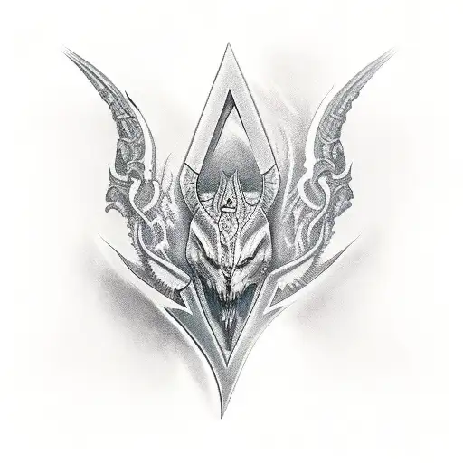 arrowhead tattoo design idea