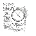 No day shall erase you from the memory of time - Virgil tattoo design idea