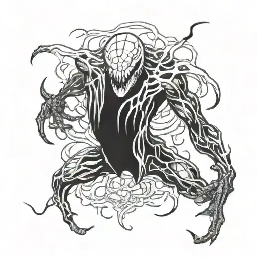 carnage symbiote tattoo tattoo design idea