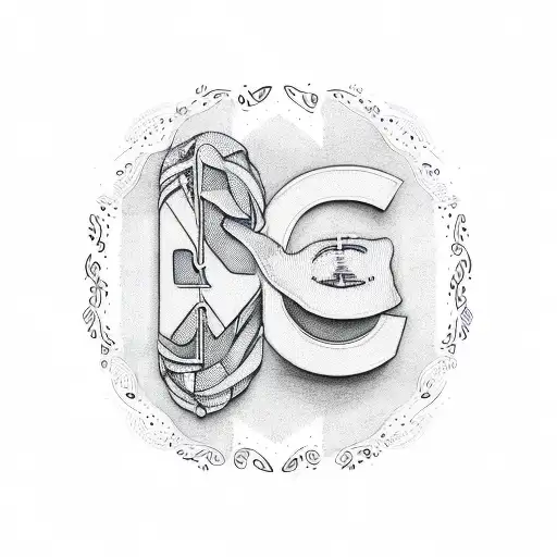 mamma text with cancer logo tattoo design idea