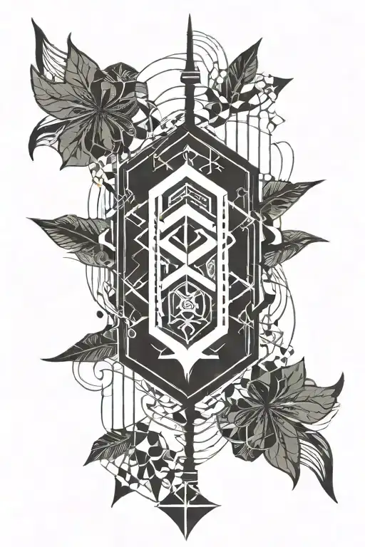 Swinger lifestyle symbol intertwined tattoo design idea