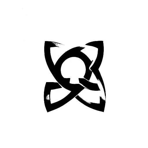 triquetra mixed with arc reactor tattoo design idea