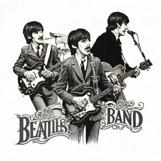 beatles band tattoo tattoo design idea