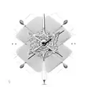 sand clock tattoo design idea
