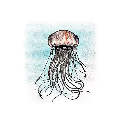 Jellyfish tattoo design idea