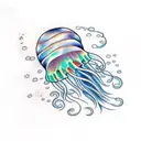 Jellyfish tattoo design idea