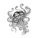 Jellyfish tattoo design idea