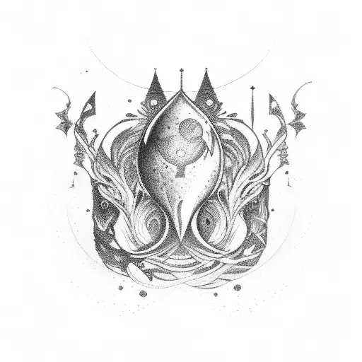 aquarius together with fosh are brothers tattoo design idea