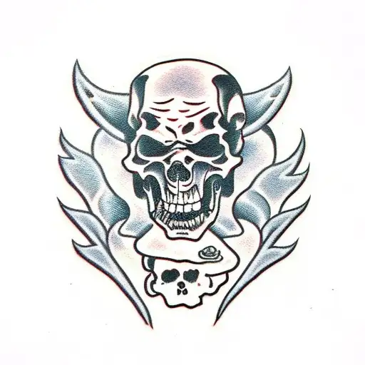 Hell Hounds with Grim Reaper  tattoo design idea