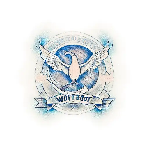 words do it for Mav along with a symbol that represent strength or freedom tattoo design idea