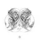 Gemini Twins tattoo design idea