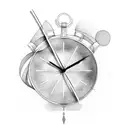clock fading away tattoo design idea