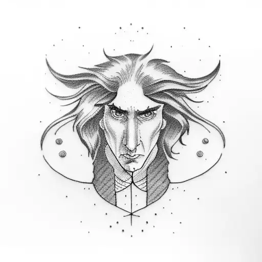 snape tattoo design idea