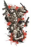 The Walking Dead Redemption 2 character tattoo design idea