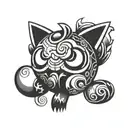 Jigglypuff heartless tattoo design idea