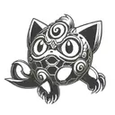 Jigglypuff heartless tattoo design idea