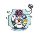 belonging to someone else, letting go of control, learning to be vulnerable, accepting the passage of time tattoo design idea