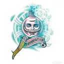 belonging to someone else, letting go of control, learning to be vulnerable tattoo design idea