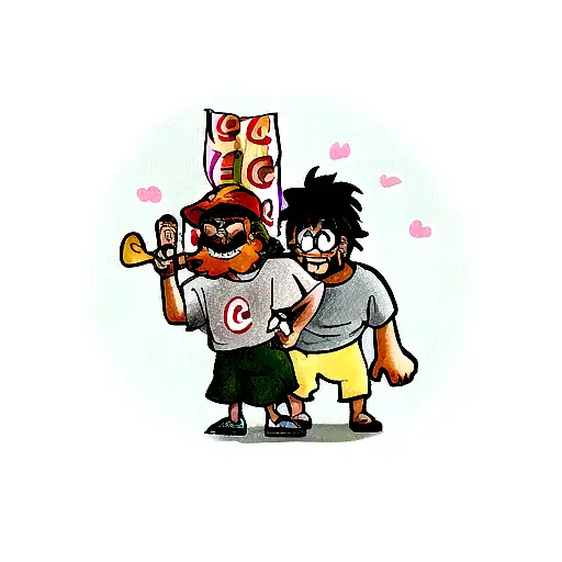 cheech and Chong  tattoo design idea