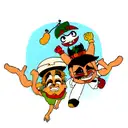 cheech and Chong  tattoo design idea