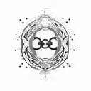 Capoeira roda with rap lyrics written around it tattoo design idea