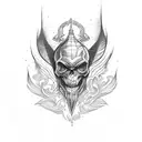 wizard tattoo design idea