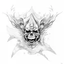 wizard tattoo design idea